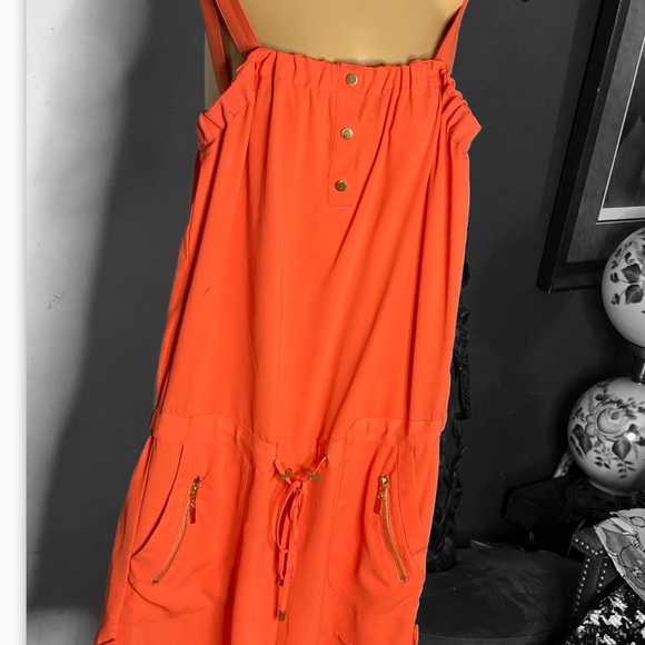 Cache Orange Short Jumpsuit size M - Picture 3 of 7